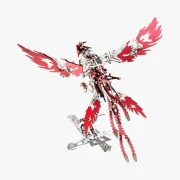 Bovenaanzicht rode feniks