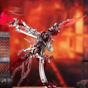 Vooraanzicht rode feniks