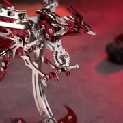 Vooraanzicht rode feniks