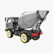 Achteraanzicht cementwagen