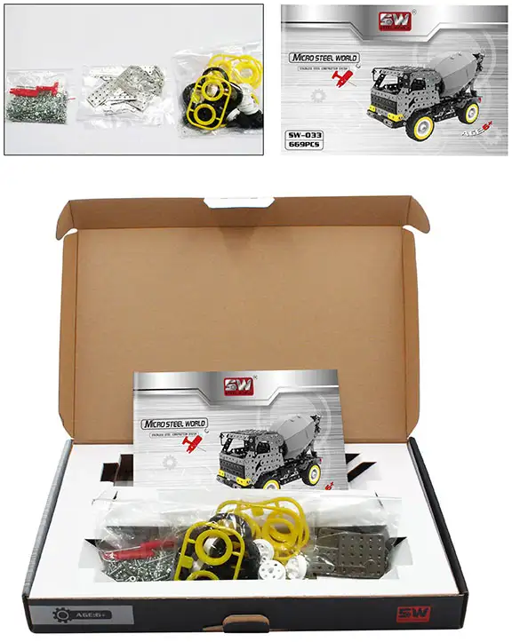 Inhoud verpakking cementwagen