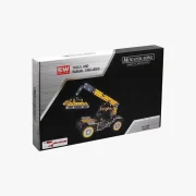 Verpakking gele container heftruck