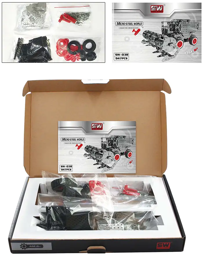 Verpakking inhoud oogstmachine