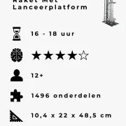 Raket Met Lanceerplatform