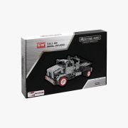 Verpakking sleepwagen met rode velgen