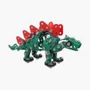 Zijaanzicht groene stegosaurus