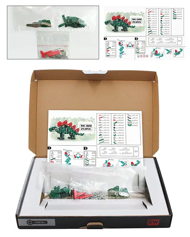 Verpakking inhoud stegosaurus