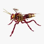 Zijaanzicht rode hommel