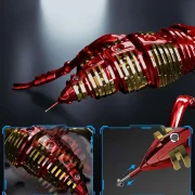 Detailaanzichten rode wesp angel