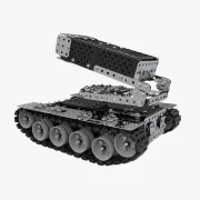 Achteraanzicht bazooka tank