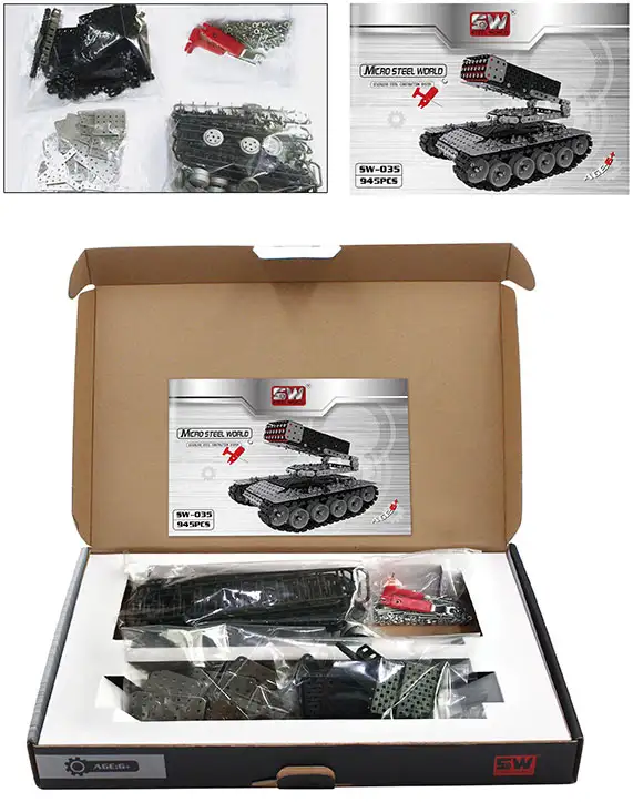 Inhoud verpakking bazooka tank