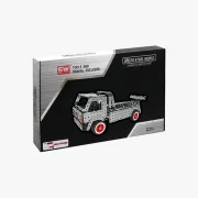 Verpakking bergingswagen met rode velgen