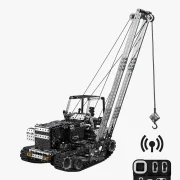 Hijskraanwagen isometrisch aanzicht met afstandsbediening