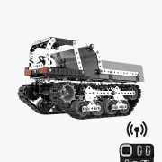 Kiepwagen isometrisch aanzicht met afstandsbediening