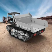 Achteraanzicht kiepwagen