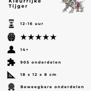 Kleurrijke tijger productdetails