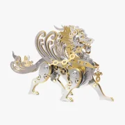 Zijaanzicht mythische draak