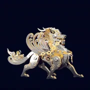 Zijaanzicht mythische draak