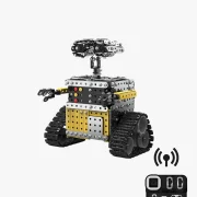 Opruimrobot isometrisch aanzicht met afstandsbediening