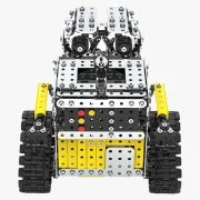 Vooraanzicht opruimrobot