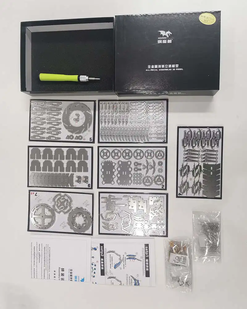 Verpakking inhoud reuzenspin