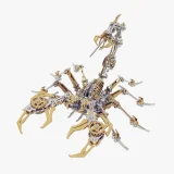 Bovenaanzicht gouden schorpieon