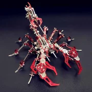 Bovenaanzicht rode schorpioen