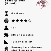 Schorpioen (Rood) productdetails