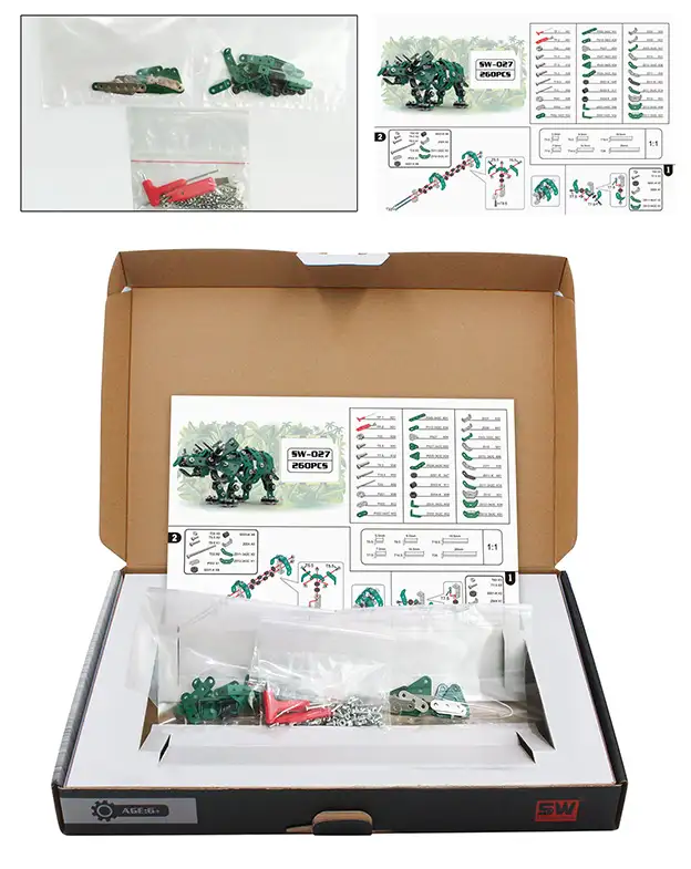 Verpakking inhoud stracosaurus