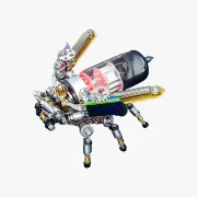 Zijaanzicht vuurvlieg