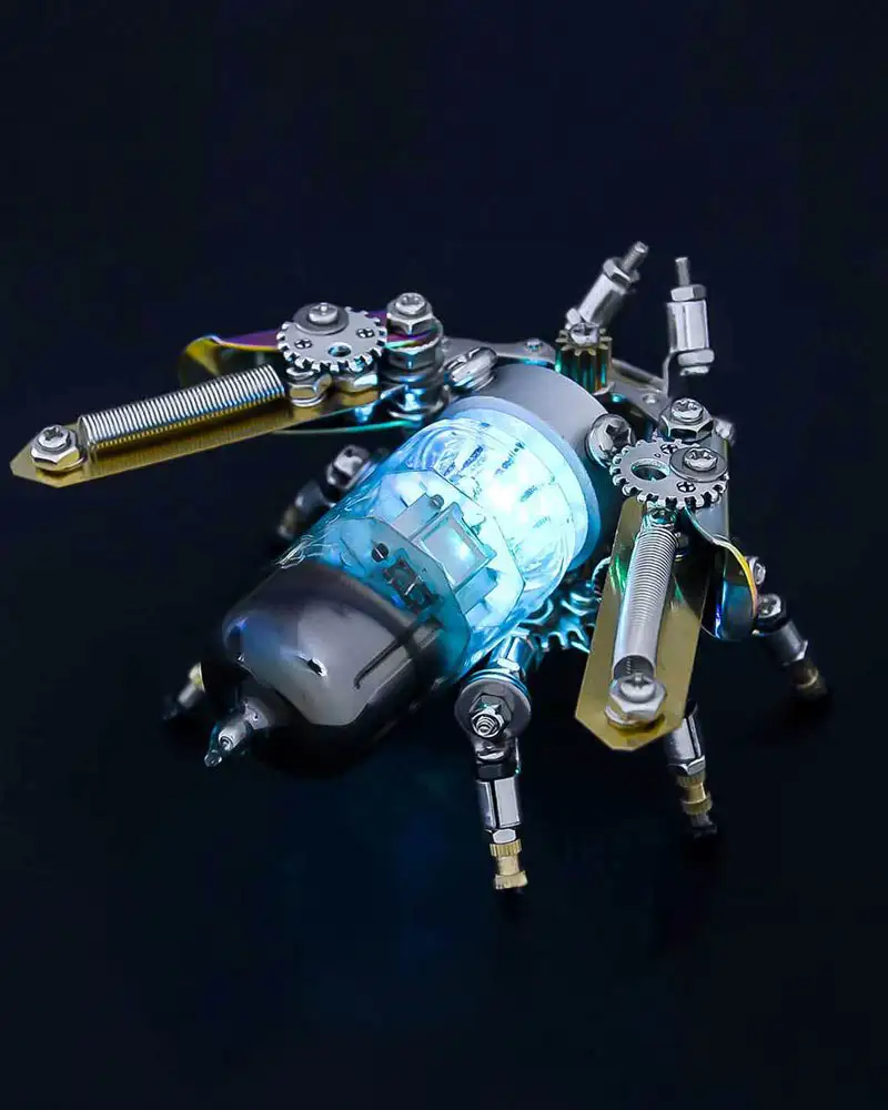 Vuurvlieg in het donker met lichtgevende romp