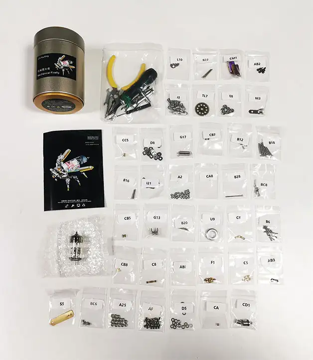 Verpakking inhoud vuurvlieg