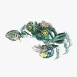 Vooraanzicht mechanische krab (groen)