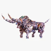 Zijaanzicht Mechanische Stier