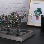 mechanische stier op een display standaard