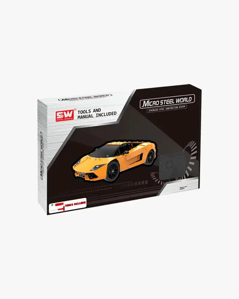 Verpakking oranje Lamborghini