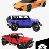 Bundeloverzicht Auto Drive: Lamborghini, Jeep Terreinwagen en Pickup Truck