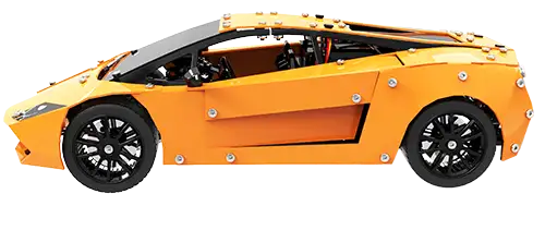 Zijaanzicht Lamborghini