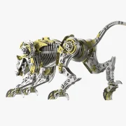 Achteraanzicht Mechanische Luipaard