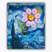 Vooraanzicht Sterrennacht Bloem Pop-up