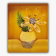 Vooraanzicht Zonnebloem Schilderij Pop-up