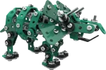 Styracosaurus.webp Vooraanzicht van de groene Styracosaurus
